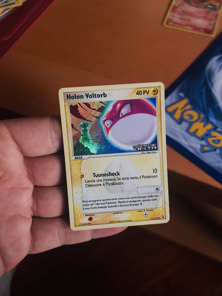 Holon Voltorb 71/113 Reverse Holo Stamped Ex Delta Species, Verzenden, Zo goed als nieuw, Losse kaart, Foil