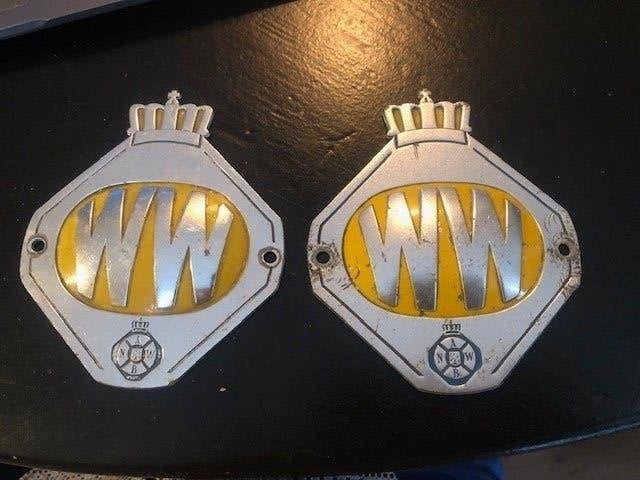 ANWB schildje, Verzenden, Gebruikt
