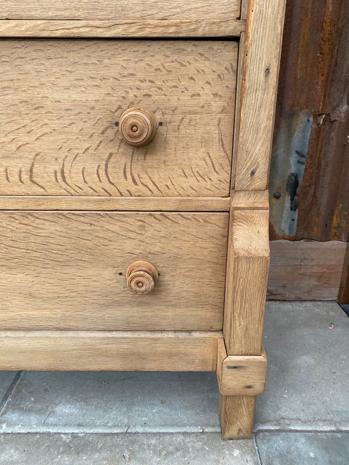 Mooie Frans eiken chiffoniere hoge ladekast, Ophalen