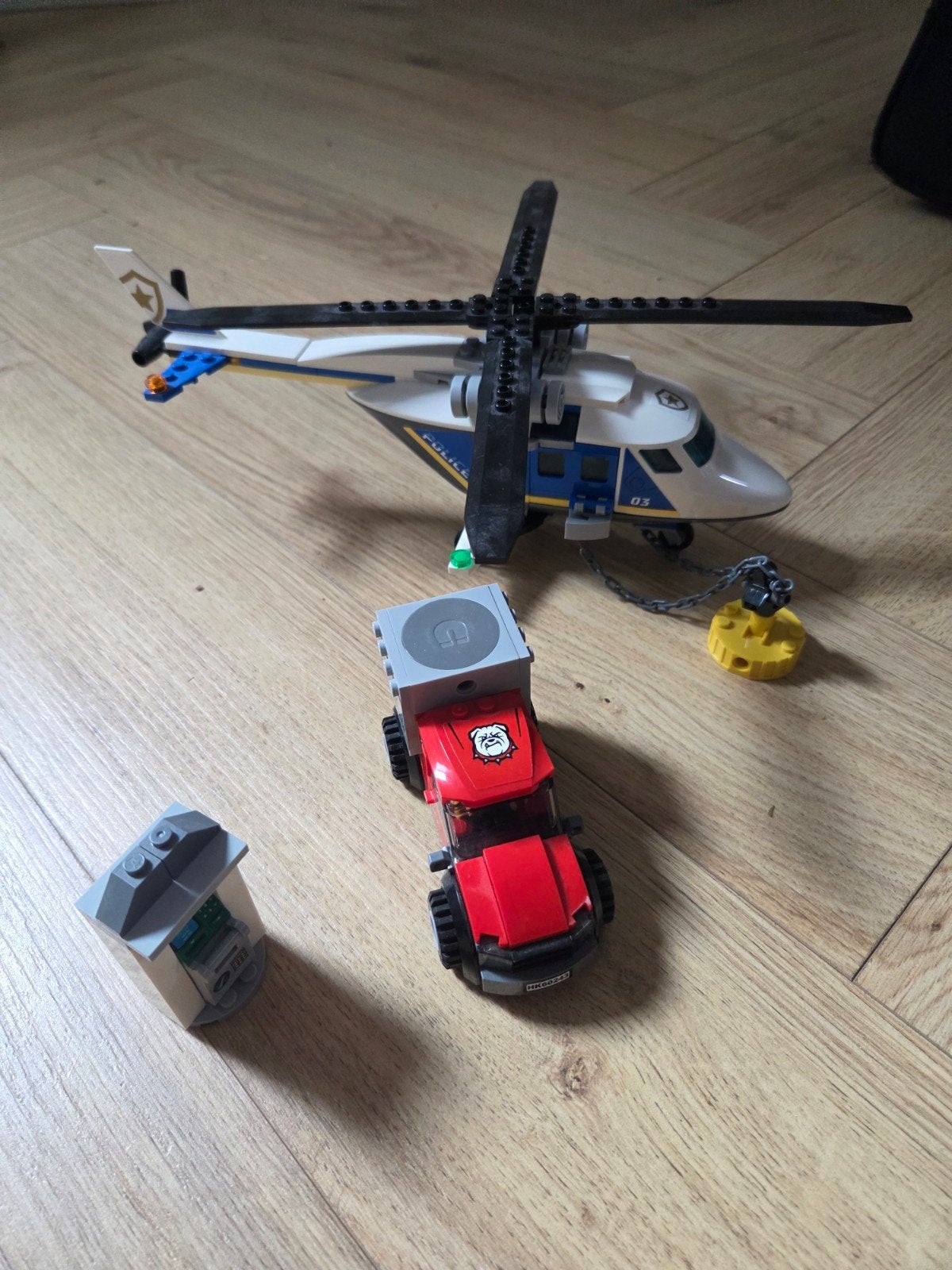 Lego Politie Helikopter en Voertuig Set, Ophalen of Verzenden