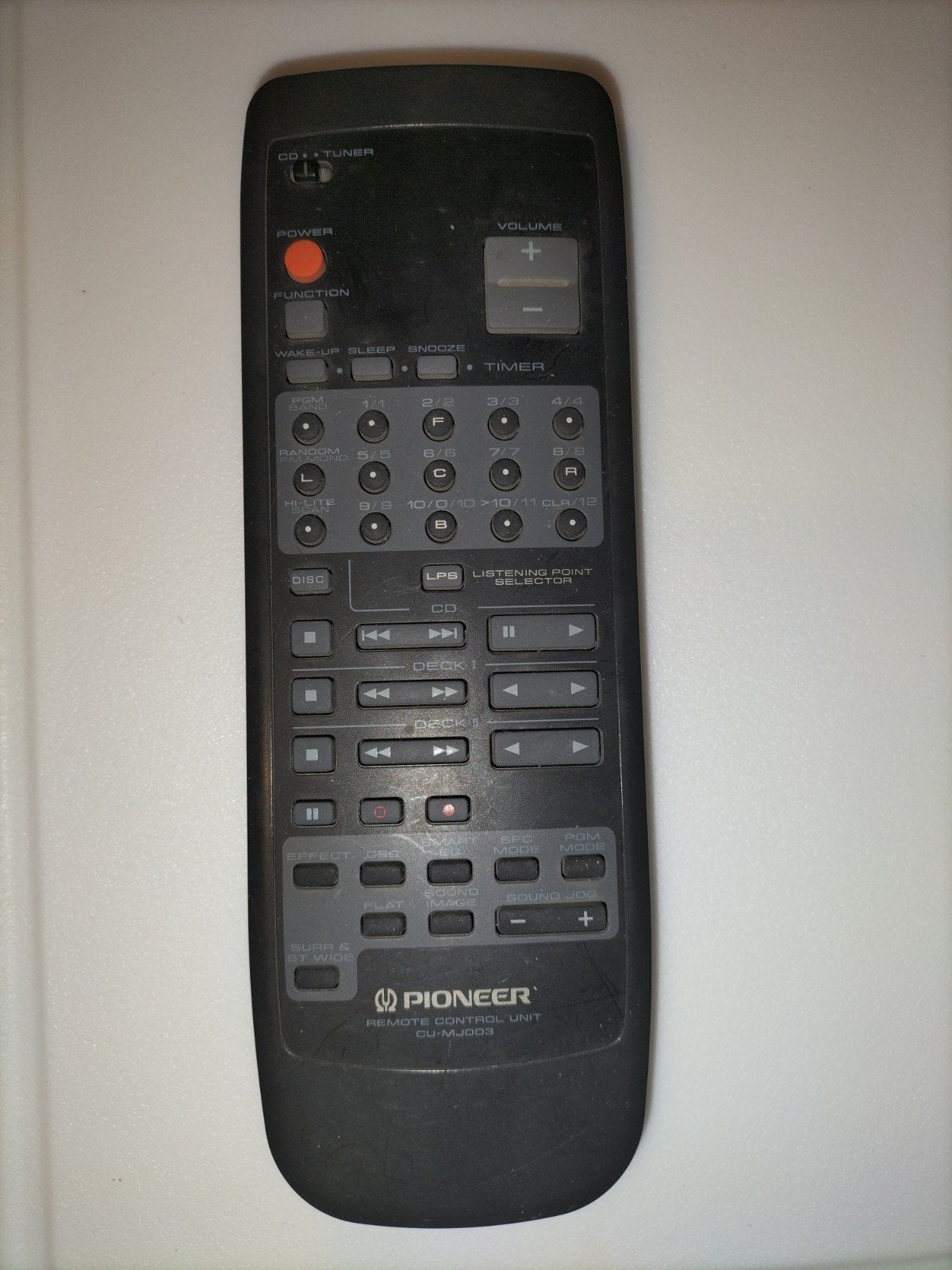 Pioneer CU-MJ003 Afstandsbediening voor Vintage Audio, Ophalen of Verzenden, Gebruikt, Origineel, Receiver of Versterker