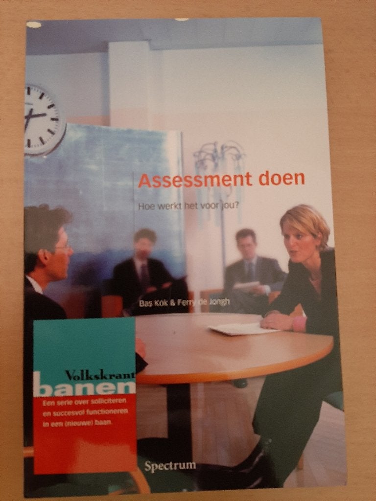 Assessment doen. Hoe werkt het voor jou ? B. Kok.koopje 3eu, Ophalen, Zo goed als nieuw, B. Kok