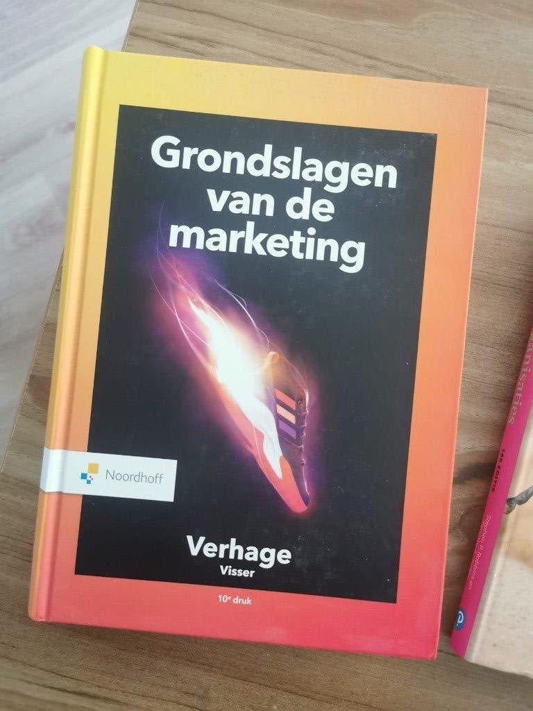 Studieboek Grondslagen van de marketing, Boeken, Studieboeken en Cursussen, Verzenden, HBO, Zo goed als nieuw, Bronis Verhage; Marjolein Visser
