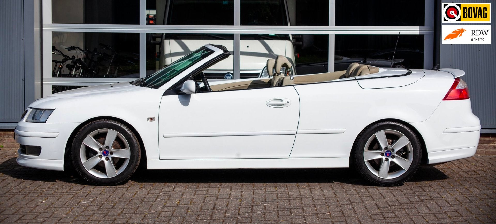 Saab 9-3 Cabrio 1.8t Vector sport, Auto's, Saab, 1998 cc, Gebruikt, Beige, 4 cilinders
