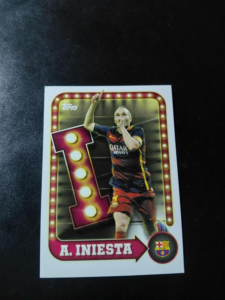 Iniesta (fc barcelona) topps insert, Ophalen of Verzenden, Nieuw, Buitenlandse clubs, Spelerskaart