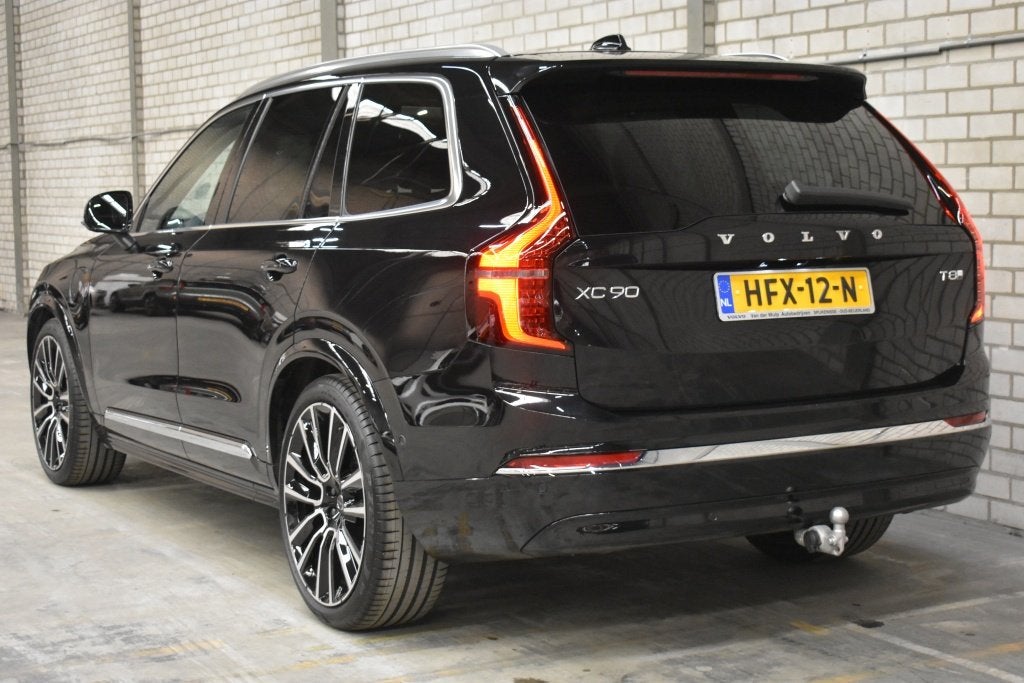 Volvo XC90 T8 455pk AWD Ultra Bright FACELIFT | Luchtvering, Auto's, Gebruikt, 4 cilinders, Zwart, Hybride Elektrisch/Benzine