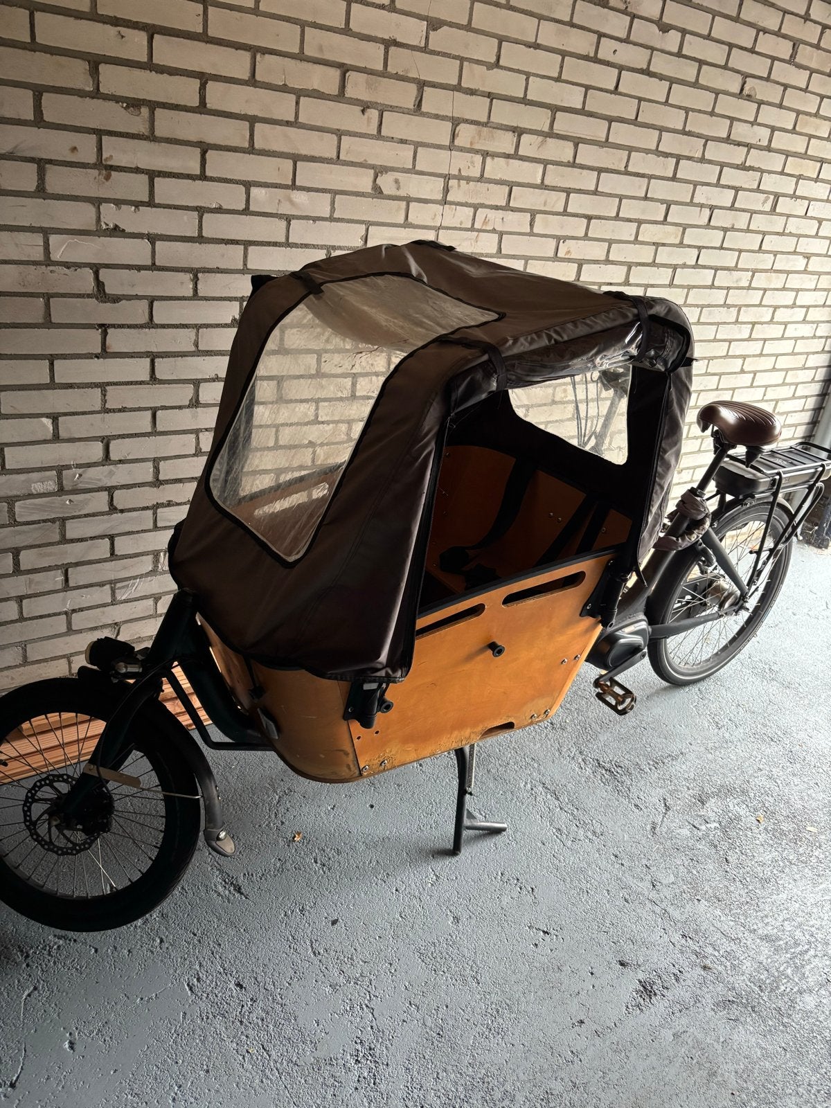 Vogue bakfiets met goede accu, Fietsen en Brommers, Gebruikt, Elektrisch, 2 kinderen, Schijfrem
