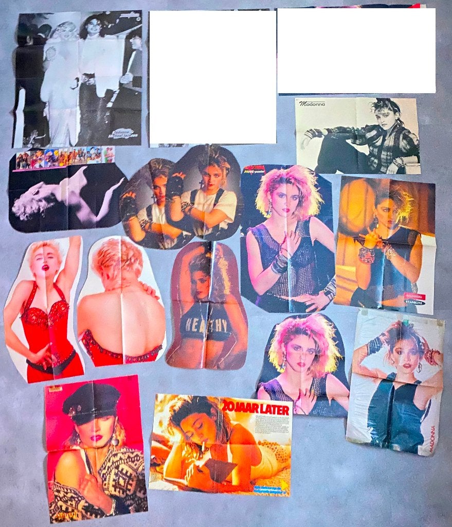 MADONNA POSTERS DEEL  8, Verzamelen, Posters, Gebruikt, Ophalen of Verzenden, A1 t/m A3, Overige vormen