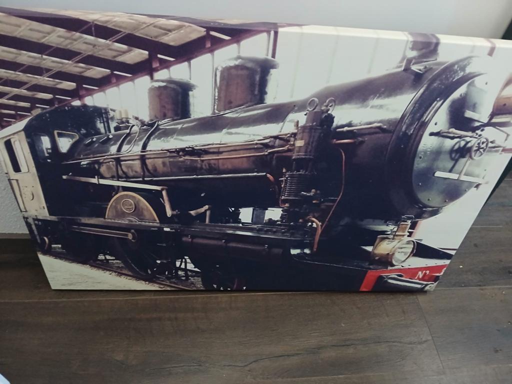 Mooi foto van trein, Ophalen of Verzenden, Zo goed als nieuw, Trein