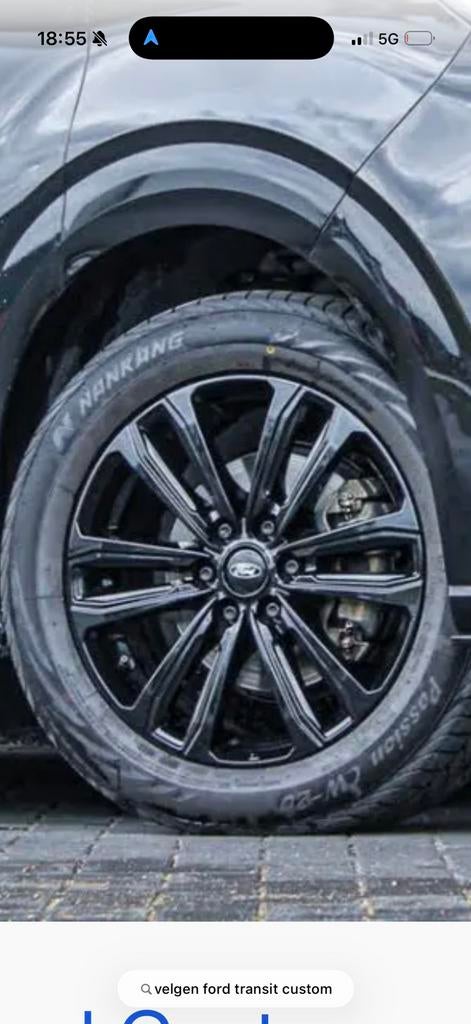 18 inch velgen met banden voor Ford Transit Connect, Ophalen, 18 inch, Velg(en), 235 mm
