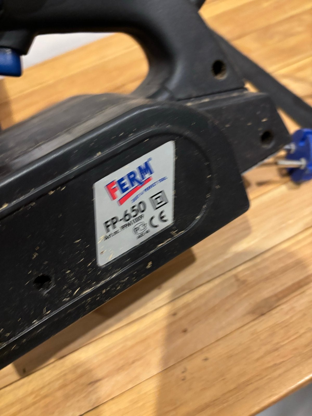 Ferm FP-650 elektrische schaafmachine - Gebruikt, Ophalen of Verzenden, Gebruikt