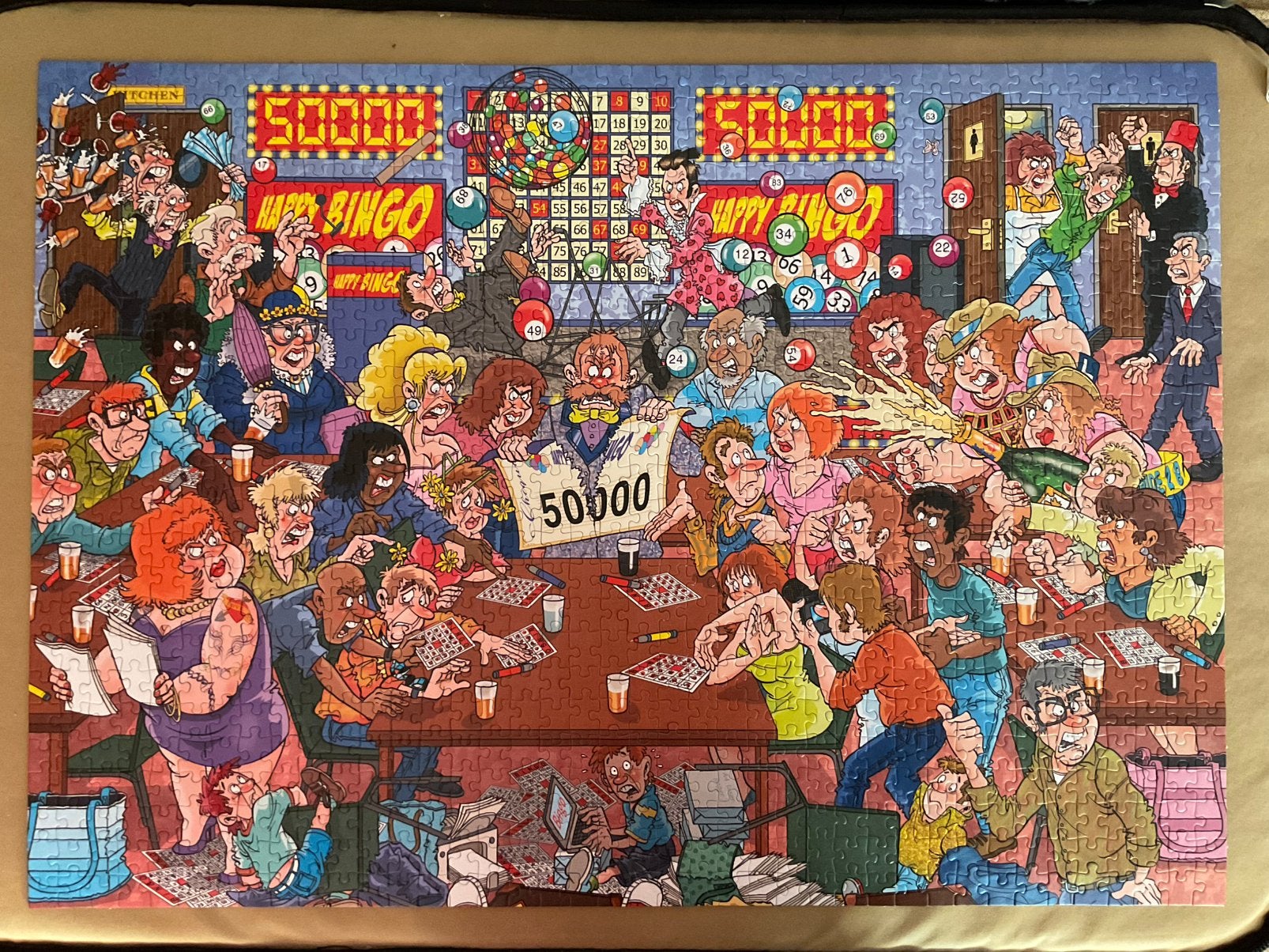 Wasgij 19 Bingoblunder 1000 stukjes en compleet, Ophalen of Verzenden, 500 t/m 1500 stukjes, Zo goed als nieuw