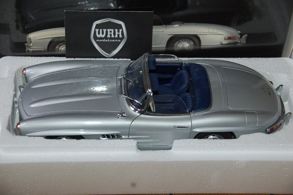 1:18 MERCEDES 300 SL ROADSTER silver Minichamps WRH, Verzenden, Zo goed als nieuw, Auto, MiniChamps