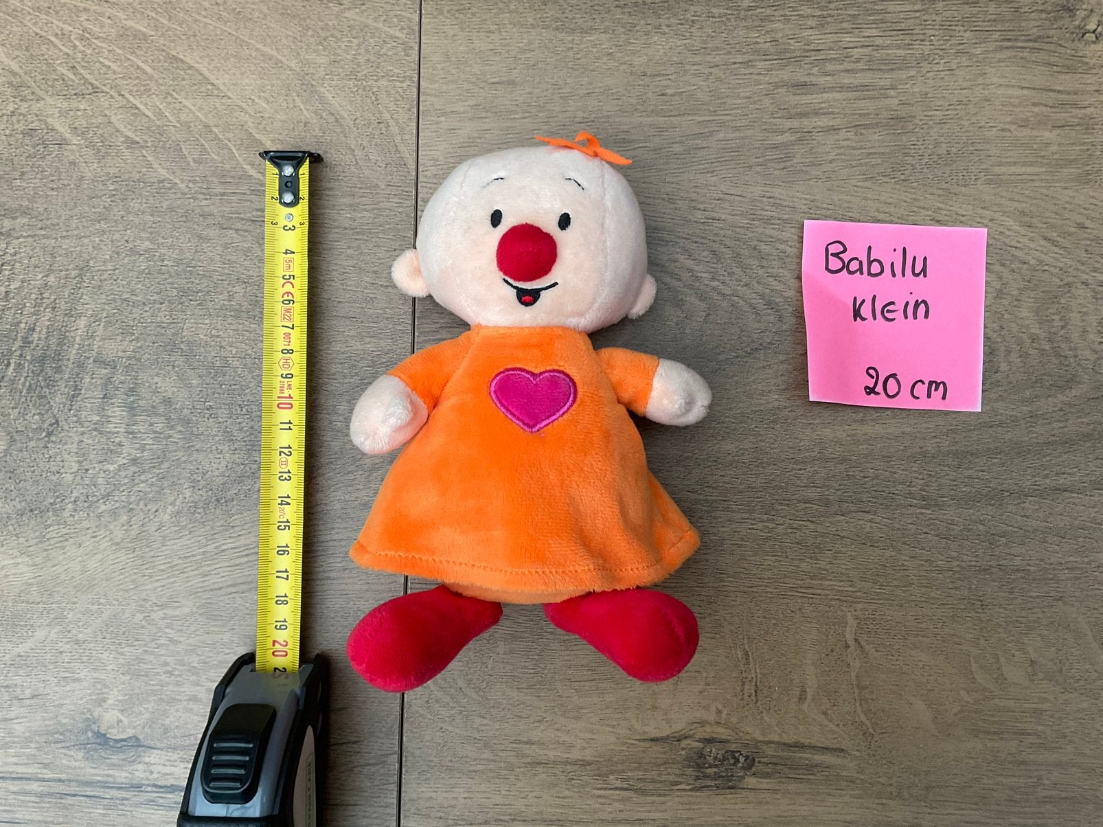 Nieuwe Babilu knuffel ca 20cm van Bumba Studio 100, Ophalen, Overige figuren, Nieuw, Beeldje of Figuurtje