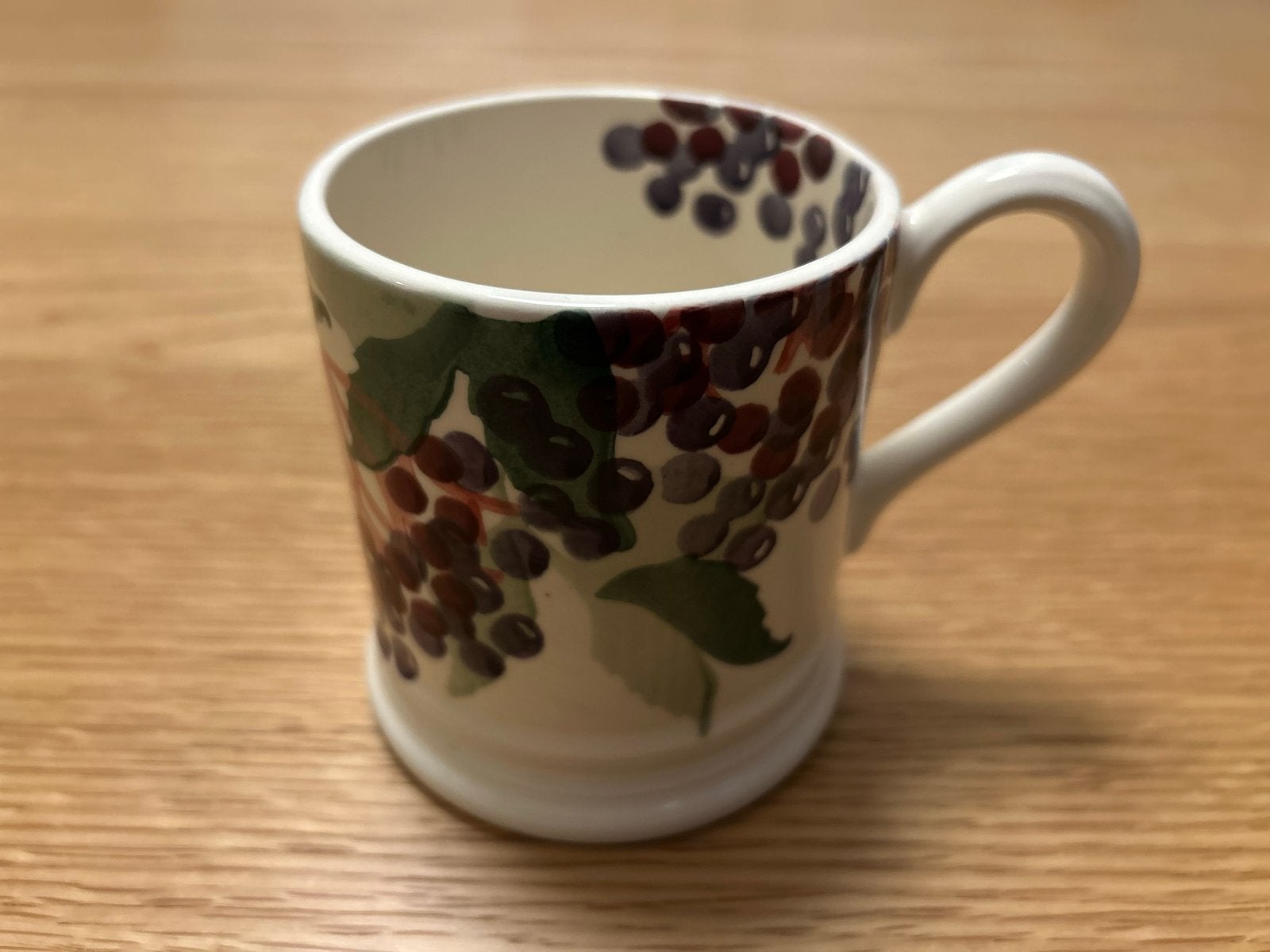 Emma Bridgewater 1/2 Pint Mok - Druiven Design, Ophalen of Verzenden, Zo goed als nieuw