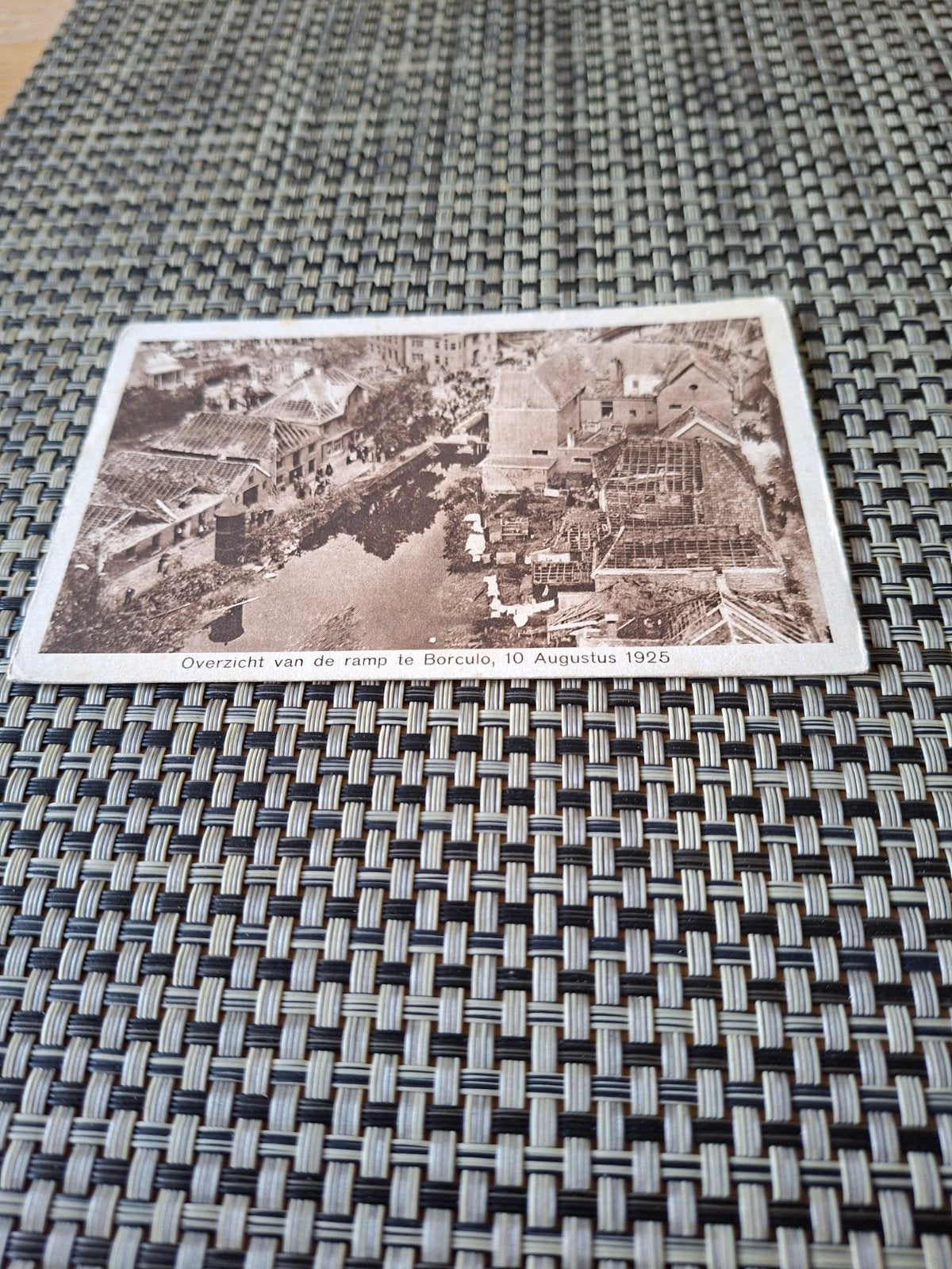 Zeldzame Ansichtkaart Ramp Borculo 1925 - Luchtvaartfonds, Verzamelen, Ansichtkaarten | Nederland, Ophalen of Verzenden, 1920 tot 1940