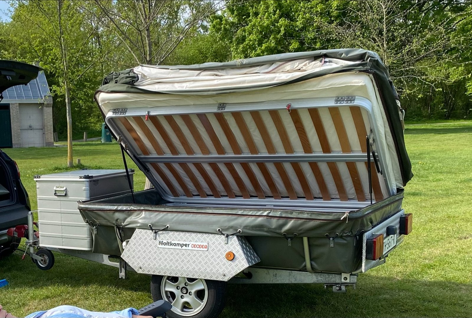 Holtkamper Cocoon S Tenttrailer full options, Ophalen, Tot en met 2, Holtkamper, Groen