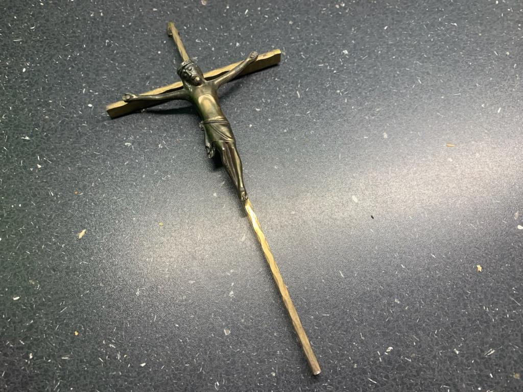 Crucifix, kruis met corpus, Jezus, Ophalen of Verzenden, Zo goed als nieuw, Beeld(je)