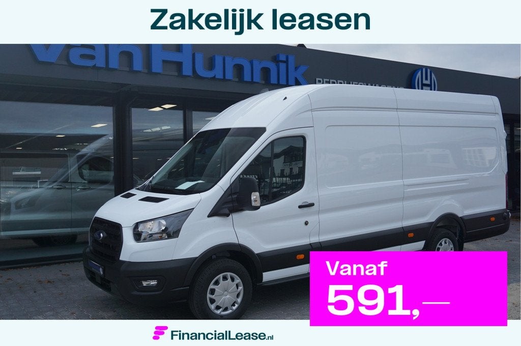 Ford Transit 350L 105PK L4H3 BPM VRIJ! Navi, 360 Camera, A, Achterwielaandrijving, Gebruikt, 4 cilinders, 2800 kg