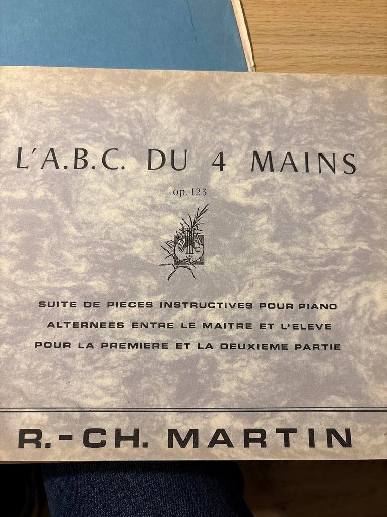 L'A.B.C. DU 4 MAINS op. 123 R.-CH. MARTIN, Muziek en Instrumenten, Gebruikt, Klassiek, Ophalen of Verzenden, Artiest of Componist