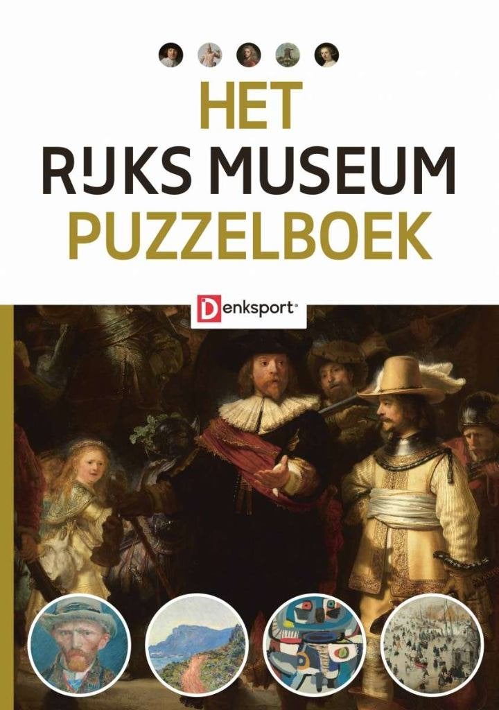 Het Rijksmuseum puzzelboek - Denksport, Ophalen of Verzenden, 500 t/m 1500 stukjes, Nieuw, Overige typen