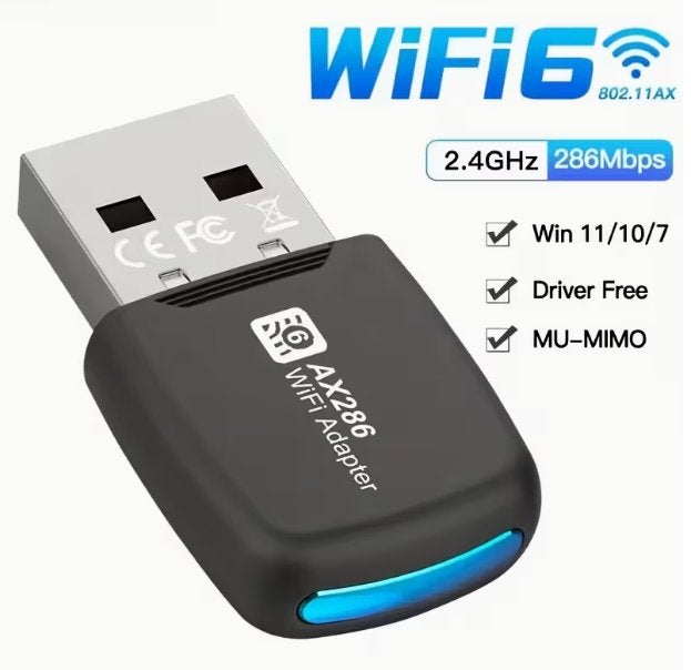 SVZ Wifi 6 - Wifi Dongle 2.4GHz, Computers en Software, Routers en Modems, Ophalen of Verzenden, Nieuw, EAF Netherlands