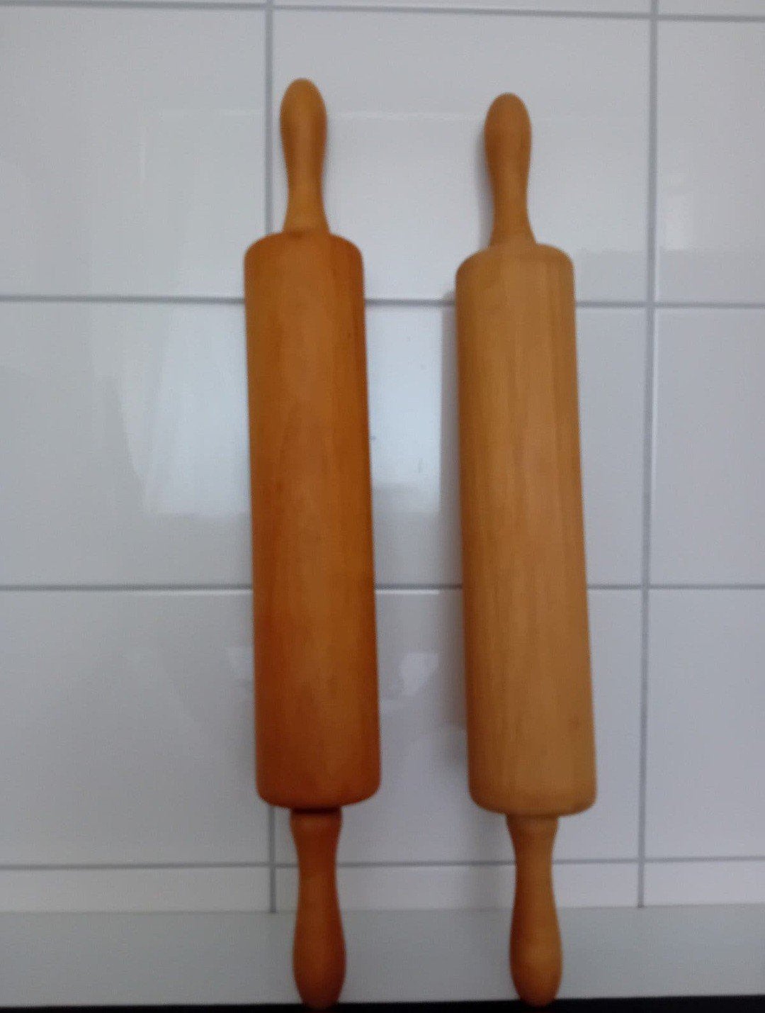 Deegroller Houten 2 stuks voor € 10,00 ., Ophalen, Zo goed als nieuw, Hout, Bruin
