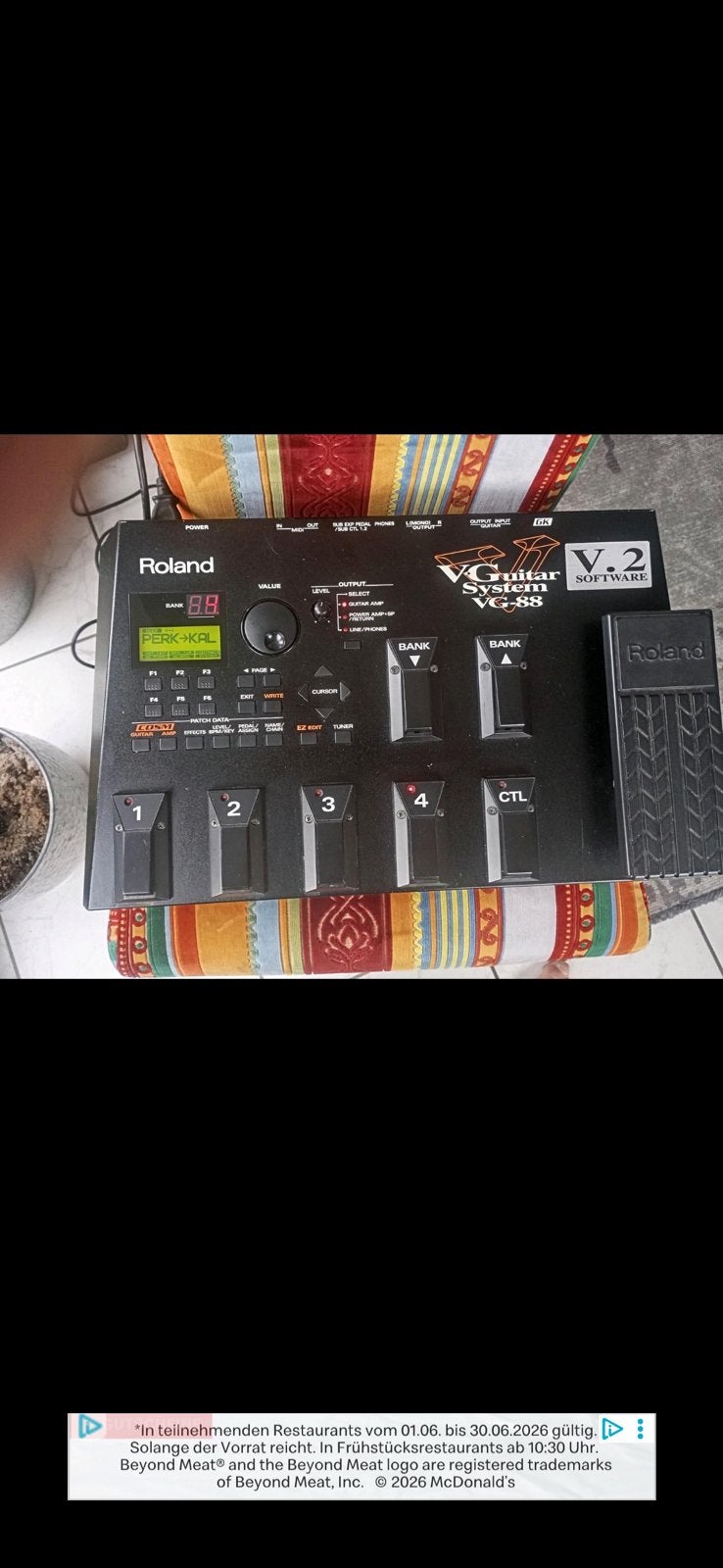 Roland vg 88 v2, Ophalen of Verzenden, Zo goed als nieuw