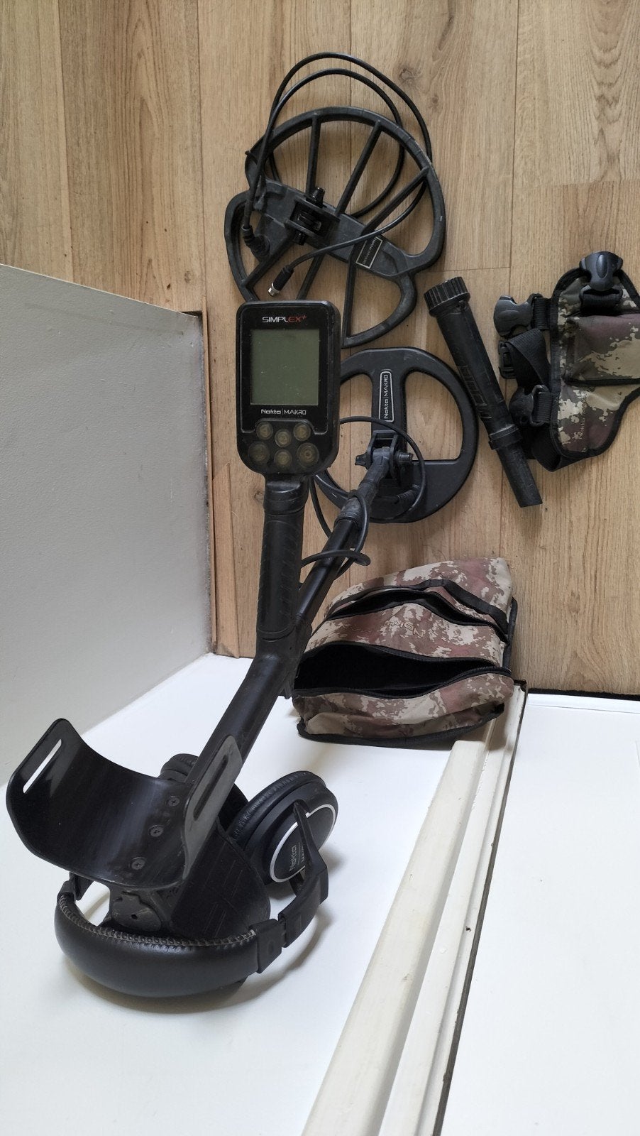 Nokta Makro Simplex+ Metaaldetector met extra zoekschijf, Overige merken, Meer dan 30 cm, Ophalen of Verzenden, Zo goed als nieuw