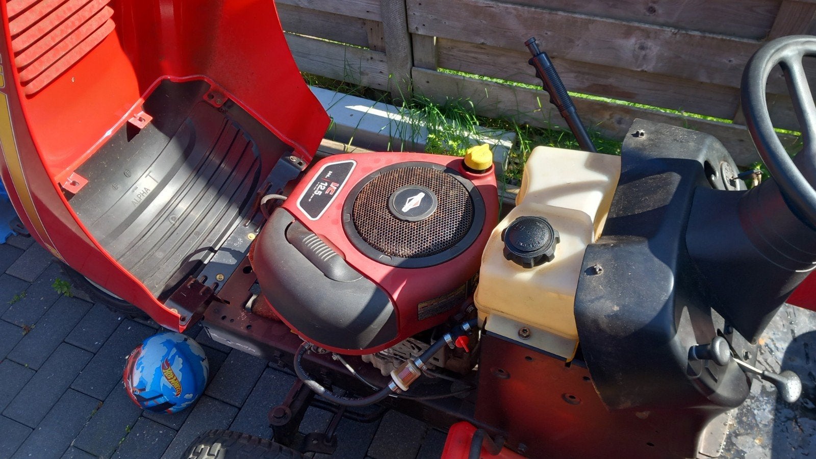 vlotte zitmaaier handgeschakeld met aanhanger., Ophalen, Gebruikt, 50 cm of meer