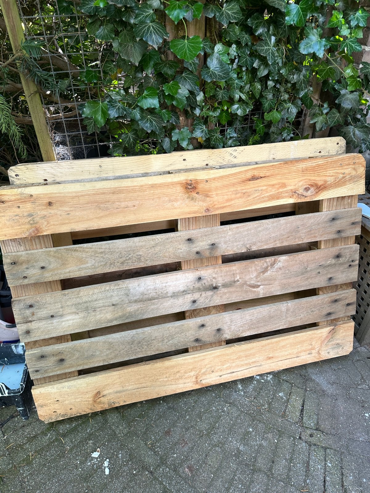 2 gratis europallets, Ophalen, 25 tot 50 mm, Zo goed als nieuw, Pallet