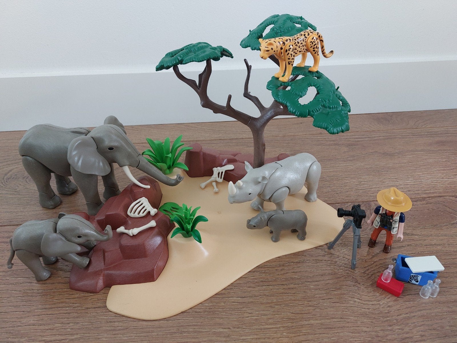 Playmobil Wild Life Set 5417 - Olifanten en Neushoorns, Wild life, Complete set, Overige typen, Ophalen of Verzenden