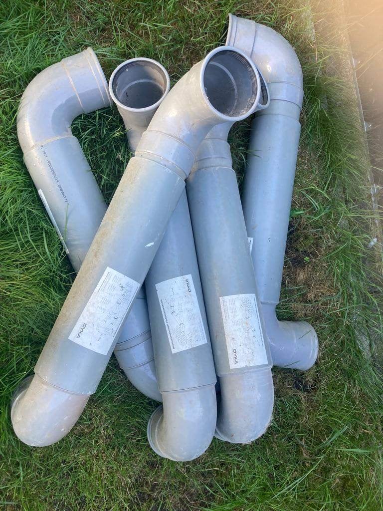PVC Dyka polder expansiestukken – 125, Doe-het-zelf en Verbouw, Buizen en Afvoer, Ophalen, Pvc, Overige typen, Zo goed als nieuw