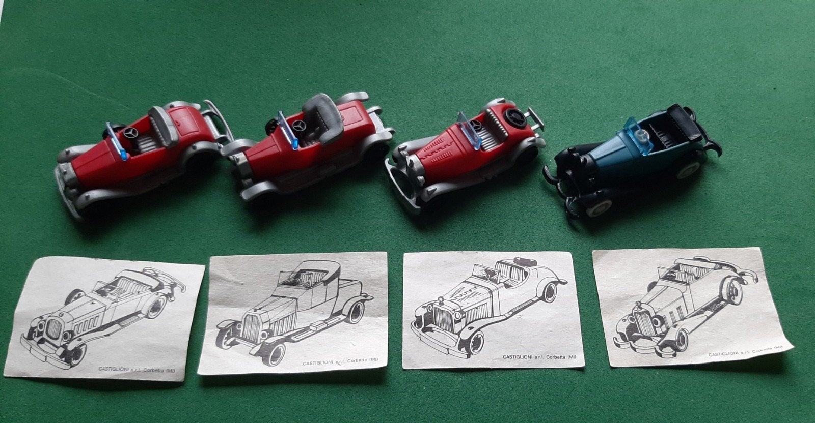 Ferrero Oldtimer 1986 - 4 Verschillende Auto's, Ophalen of Verzenden, Zo goed als nieuw, Auto's
