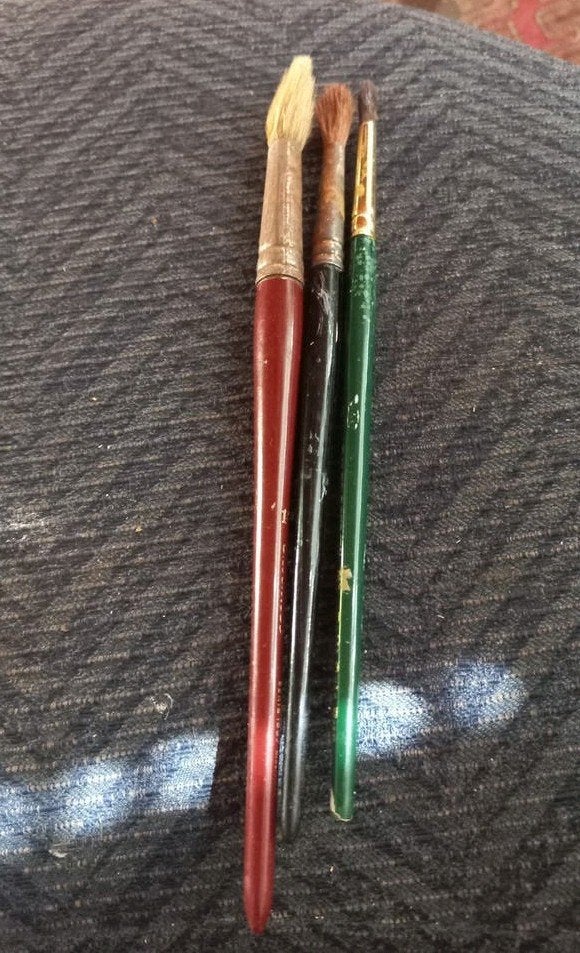 3 kwasten van zuiver haar - Daler-Rowney, Talens, A. Goedman, Ophalen of Verzenden, Gebruikt