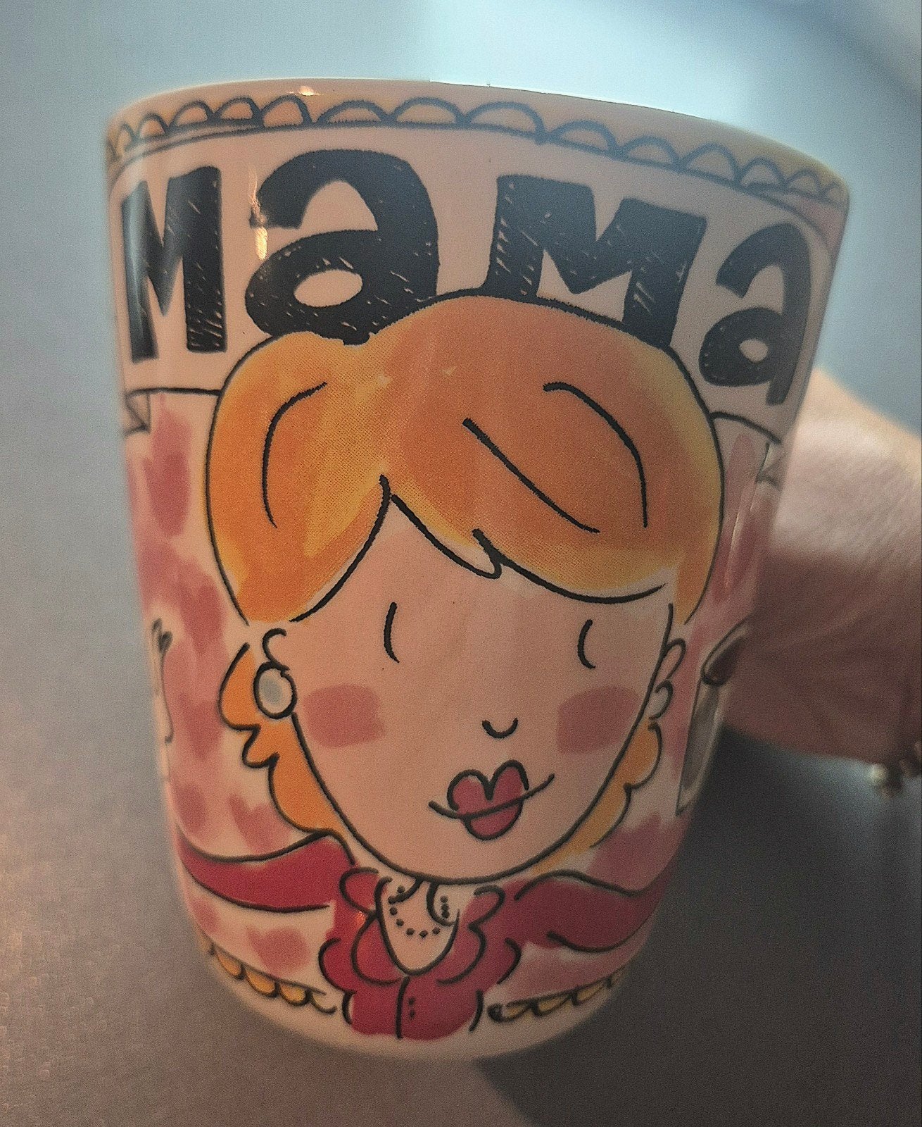 Blond Amsterdam Grote Mok Mama - I Love Mama, Huis en Inrichting, Blond Amsterdam, Ophalen of Verzenden, Zo goed als nieuw, Steen/keramiek