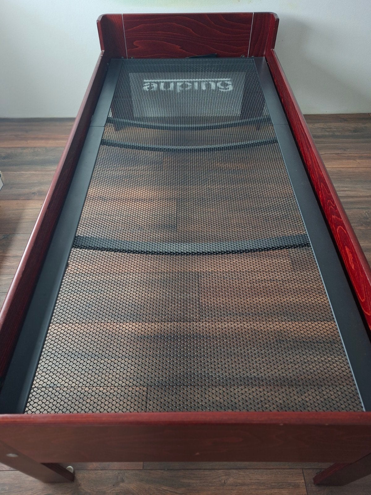 1 persoons Auping auronde met verstelbaar spiraal, Ophalen, 90 cm, Eenpersoons, Bruin