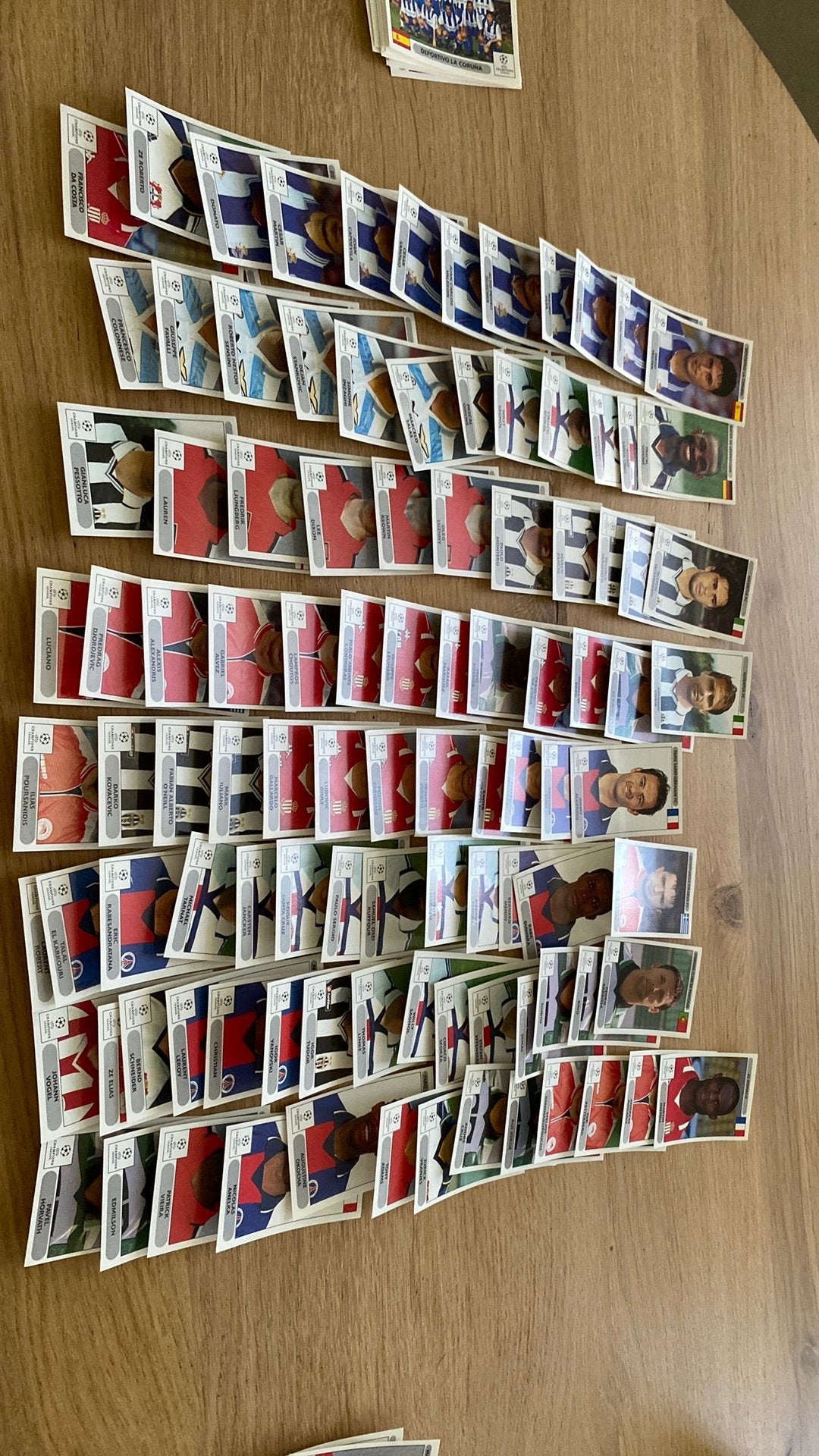 101 x Panini 2000 champions league, Verzamelen, Sportartikelen en Voetbal, Ophalen of Verzenden, Zo goed als nieuw, Buitenlandse clubs