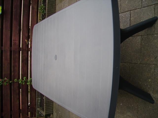 tuin tavel kunststof kluurdonkerblauw, Ophalen, Kunststof, Eettafel, 6 zitplaatsen