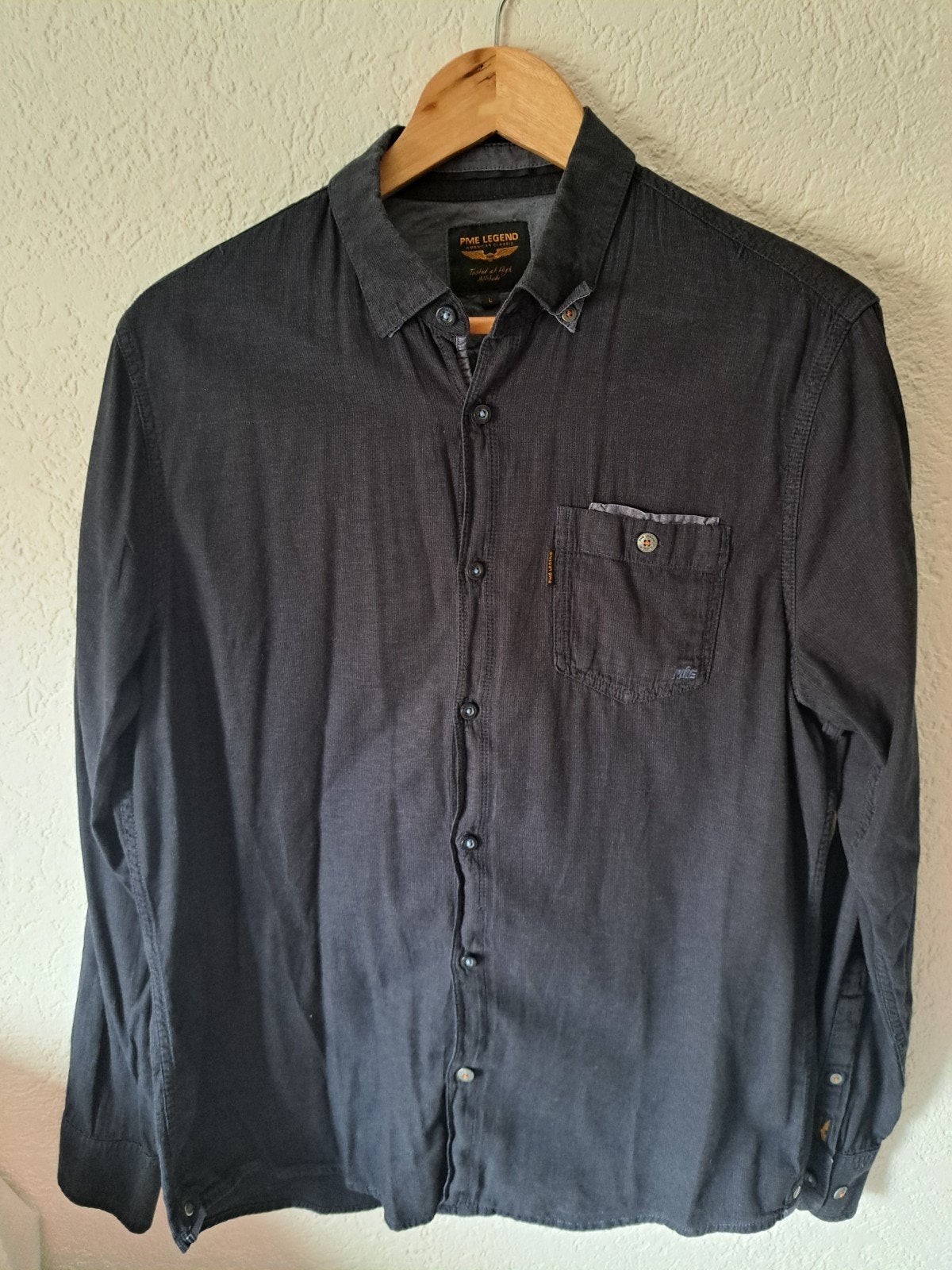 pme legend Overhemd maat L, Ophalen of Verzenden, Zo goed als nieuw, Blauw, Halswijdte 41/42 (L)