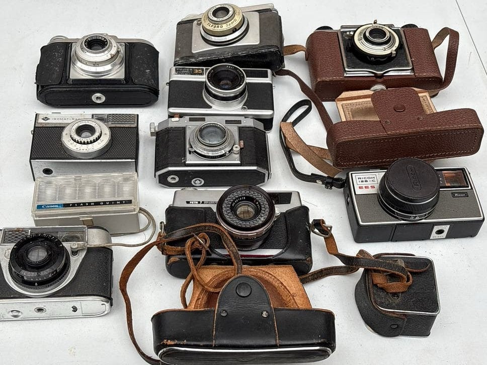 Vintage Camera Collectie - Diverse Merken en Types, Ophalen of Verzenden, Gebruikt, Compact, Overige Merken