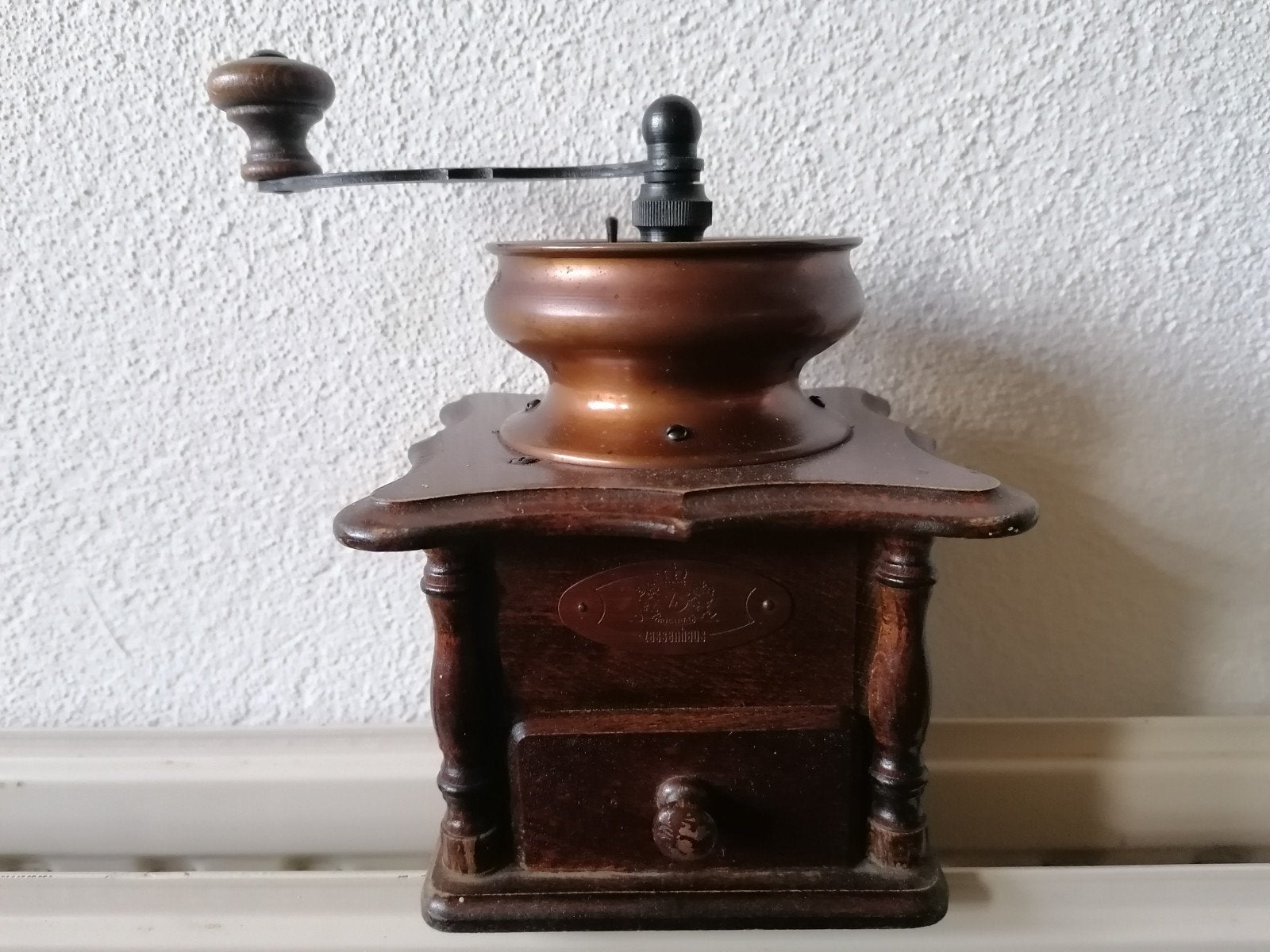 Vintage Zassenhaus Koffiemolen - Hout & Metaal, Antiek en Kunst, Antiek | Keukenbenodigdheden, Ophalen of Verzenden