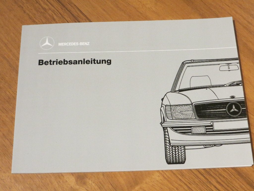 Instructieboek Mercedes 300 SL, 420 SL, 500 SL R107 1985-89, Auto diversen, Ophalen of Verzenden