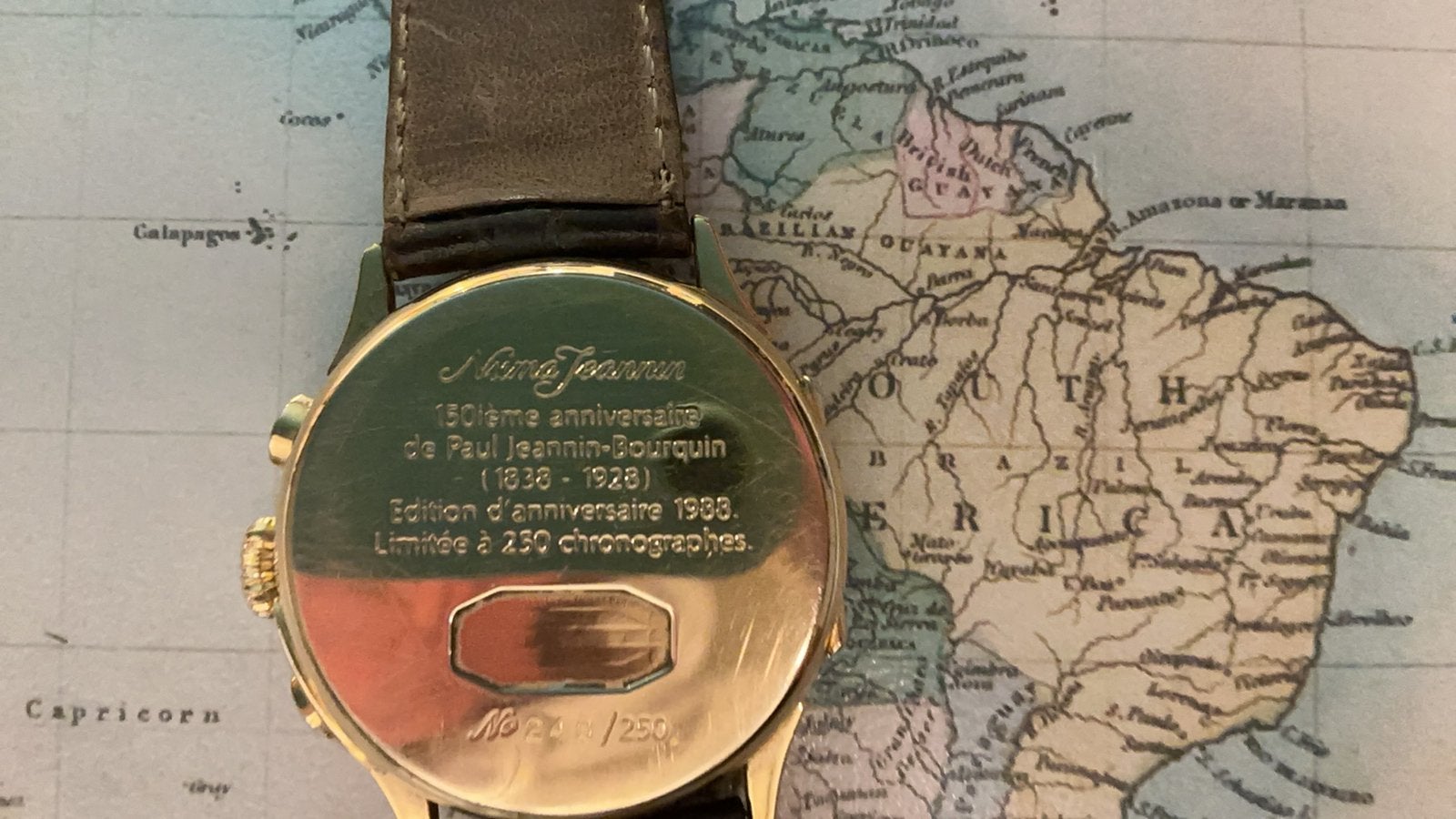 Numa jeannin zwitsers uurwerk voor een echte verzamelaar., Ophalen, Gebruikt, Goud, Overige merken
