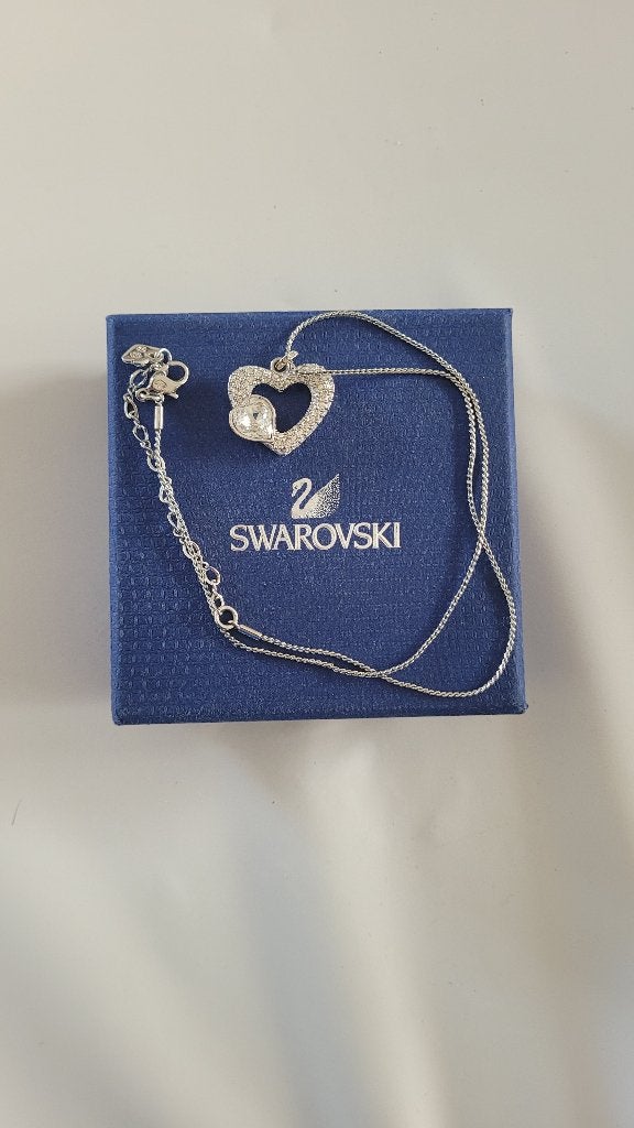 Swarovski emotion heart hanger, Ophalen of Verzenden, Zo goed als nieuw, Mode-accessoire