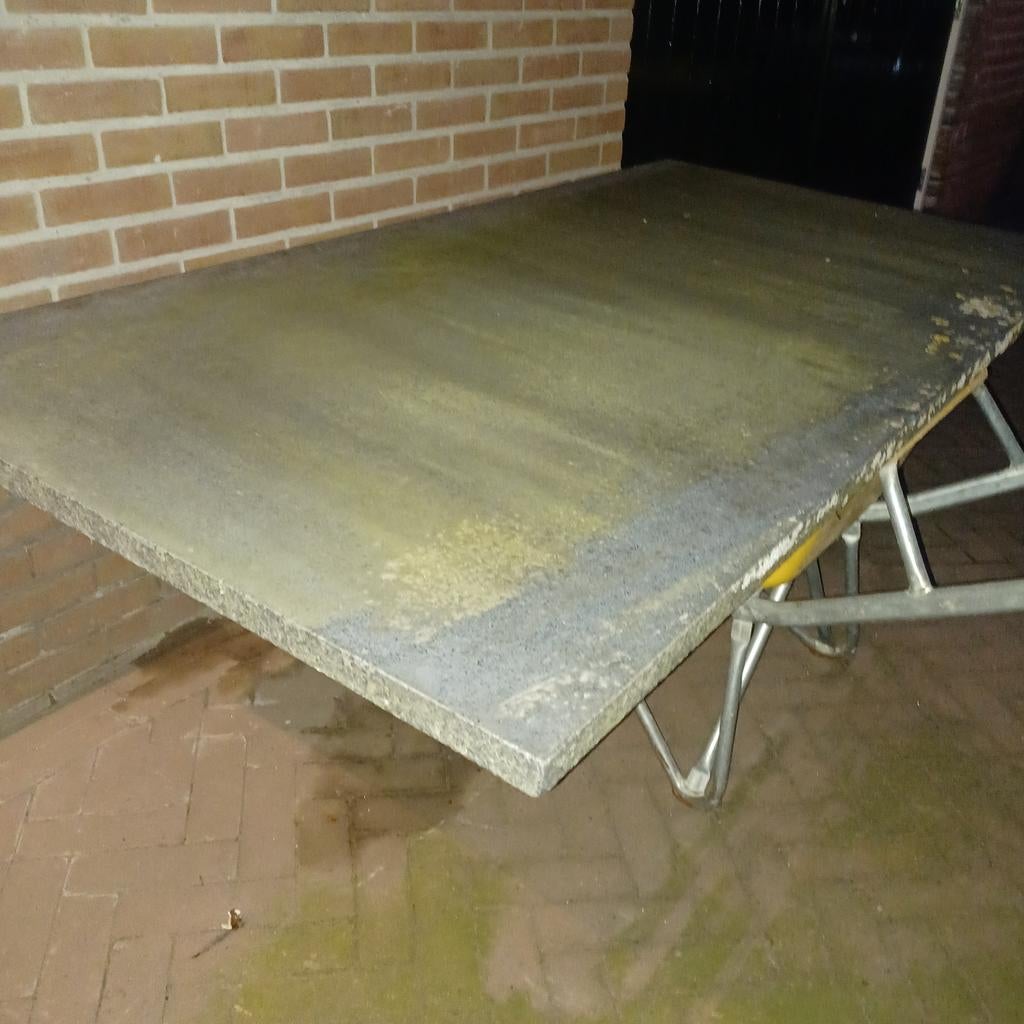 Tuintafel blad, Tuin en Terras, Tuintafels, Ophalen, Gebruikt, Rechthoekig