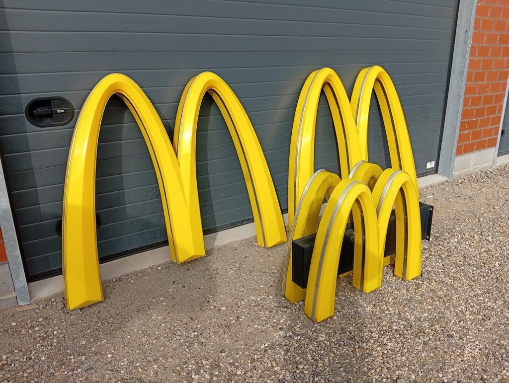 McDonalds M Lichtbak Lichtreclame Ronald McDonald, Verzamelen, Merken en Reclamevoorwerpen, Ophalen
