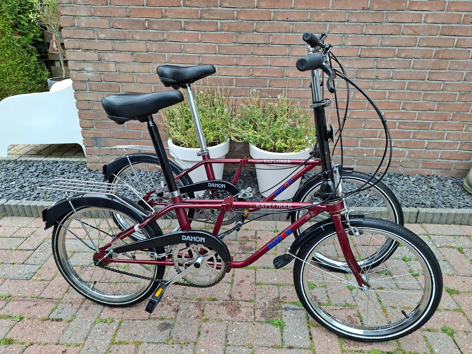 Set Dahon explorer vouwfietsen met versnellingen, Ophalen, 20 inch of meer, Gebruikt, Versnellingen