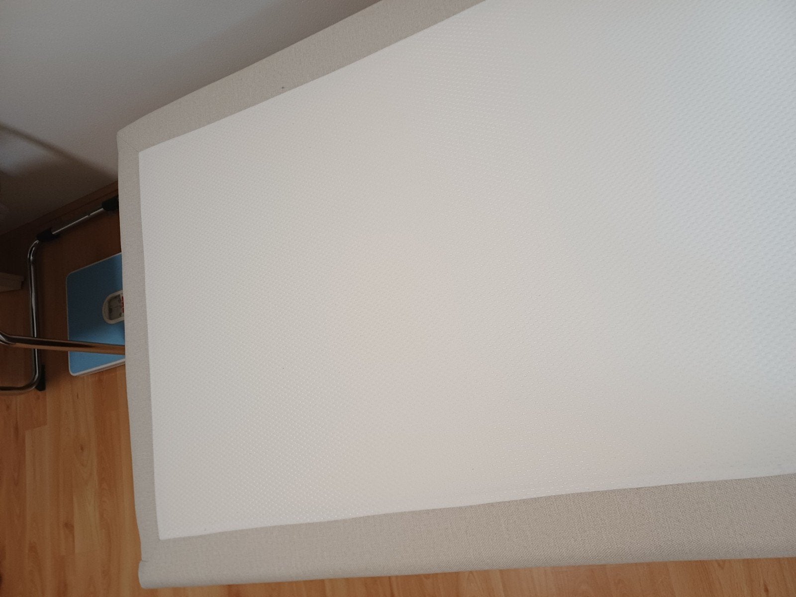 Nieuwe Avek boxspring, Ophalen, 90 cm, Eenpersoons, Beige