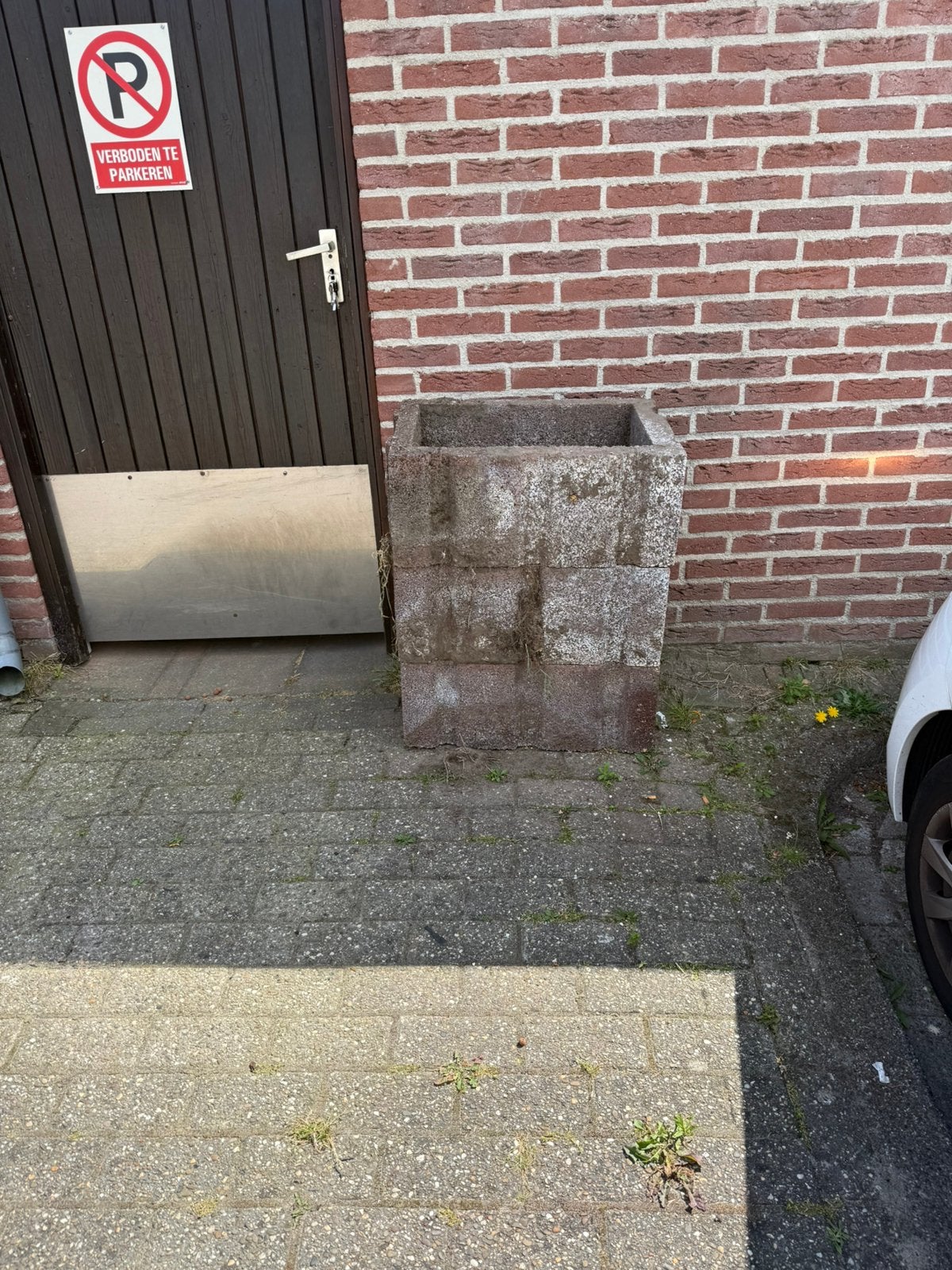 3 Bloempot, Tuin en Terras, Ophalen of Verzenden, Zo goed als nieuw, Beton, Klinkers